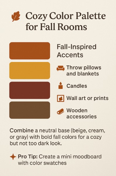 Cozy Color Palette for Fall Rooms