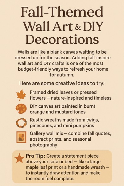 Fall-Themed Wall Art & DIY Decorations