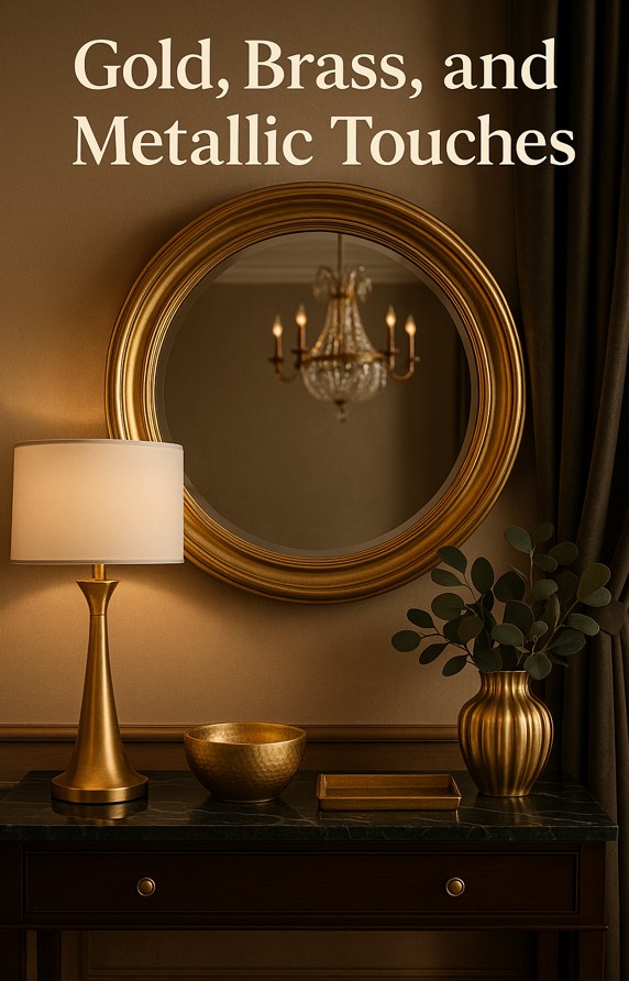 Gold, Brass, and Metallic Touches