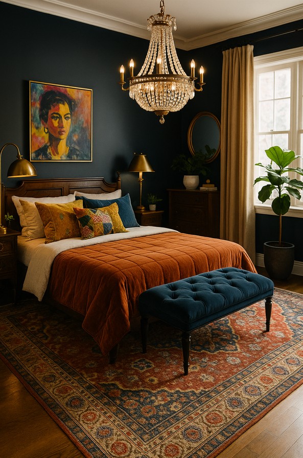 Lighting in Eclectic Bedrooms
