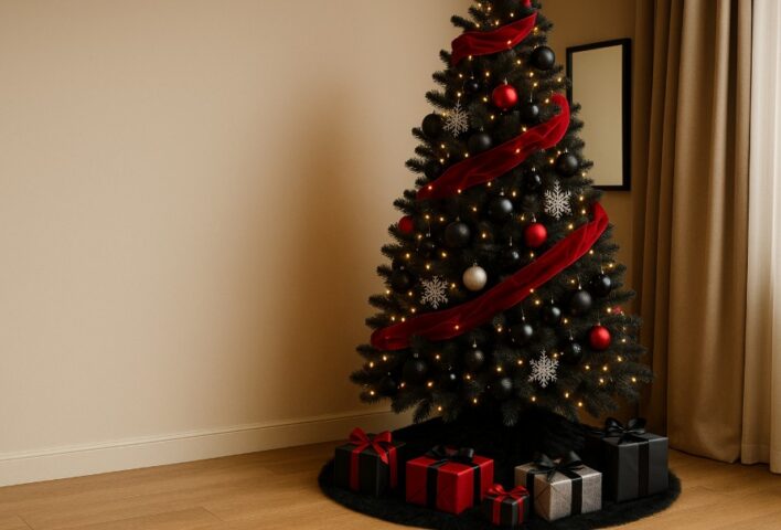 Red Christmas Tree
