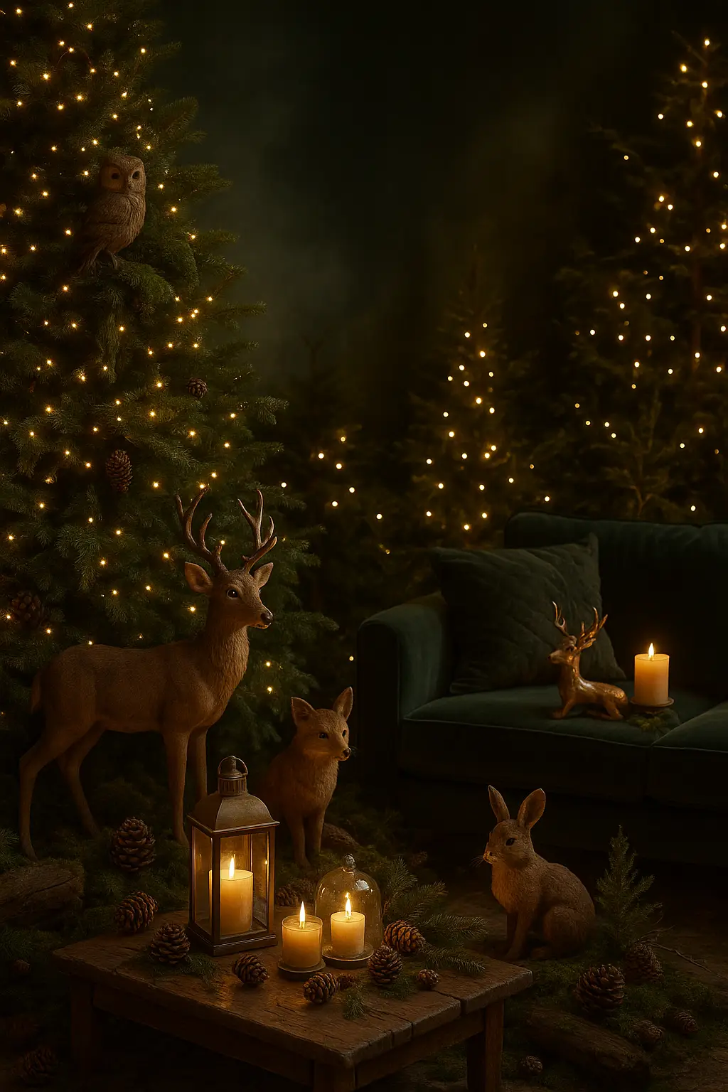Enchanted Forest Christmas decor