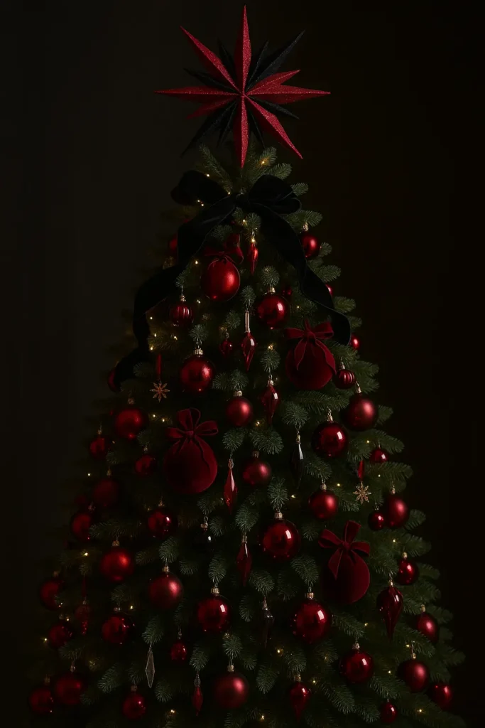 The Crimson Velvet Starburst Tree